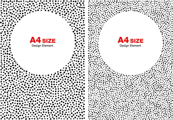 Halbkreis Punktrahmen Gesetzt Kreis Hintergründe Format Format Vektorillustration — Stockvektor