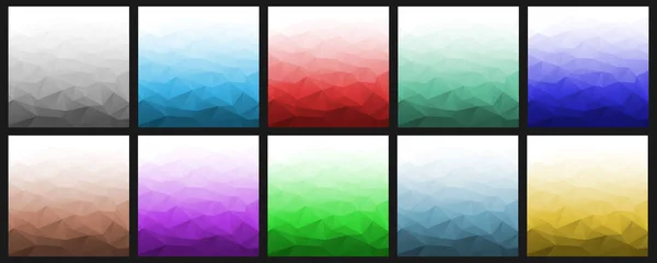 Abstract Gradient Geometric Backgrounds Geometric Colorful Layouts Vector Illustration — Archivo Imágenes Vectoriales