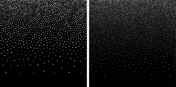 White Halftone Circle Dots Gradient Backgrounds Set Random Dots Texture — Vector de stock