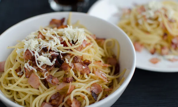 Spaghetti alla carbonara — Foto Stock