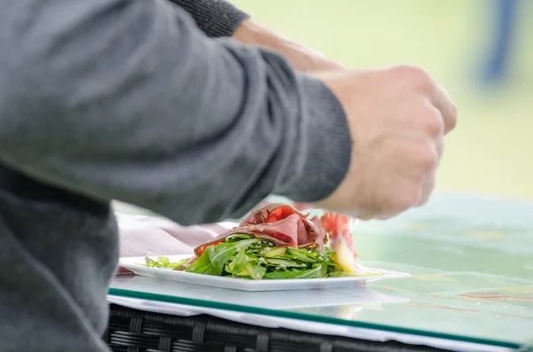 Food preparing - roastbeef — Stock Photo, Image