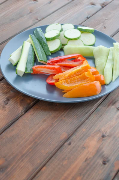 Cutted vegetable ready for grill — Stock Photo, Image