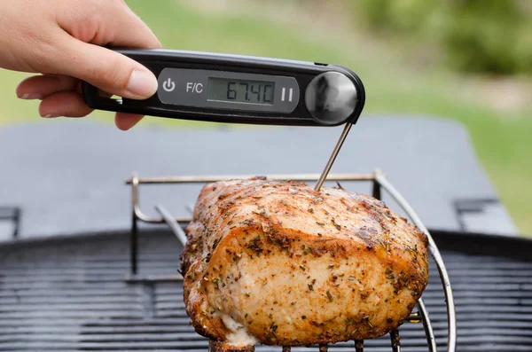 Grilled Steak In A Pan And Wireless Remote Digital Cooking Food Probe Meat  Thermometer For Grill On A Black Background Copy Space Stock Photo -  Download Image Now - iStock