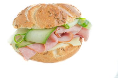 sandwitch ile prag ham, salatalık