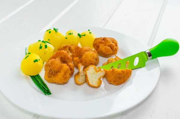 Fried cauliflower — Stock Photo, Image