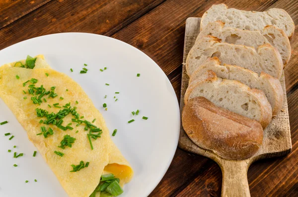 Fresh french omelette — Stock Photo, Image