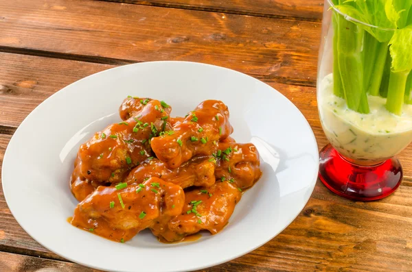 Buffalo chicken hot wings — Stock Photo, Image