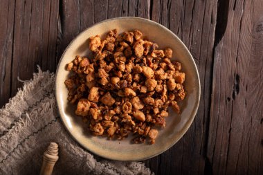 Lezzetli ve basit domuz yağları Biyolojik ev yapımı