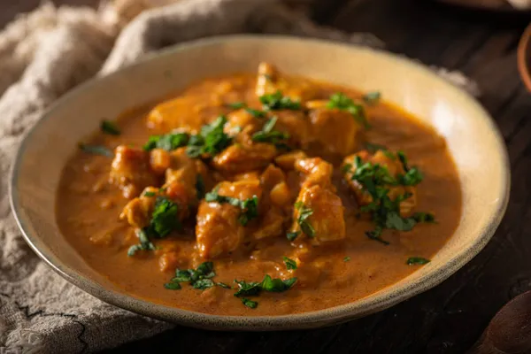 Original Chicken Curry Spicy Jalapeno Peppers — Stock Photo, Image