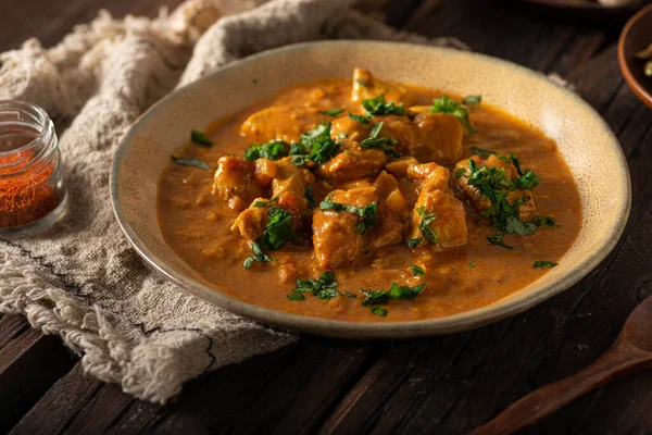 Original Chicken Curry Mit Würzigen Jalapeño Paprika — Stockfoto
