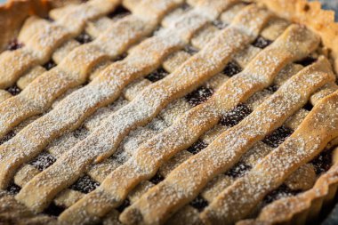 Fındıklı, şekerli, organik yiyecekli lezzetli turta.