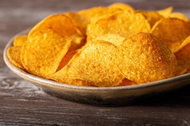 Delicious tortilla chips witch chilli and cheese sauce