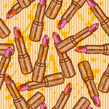 ruj kroki, vektör retro adam