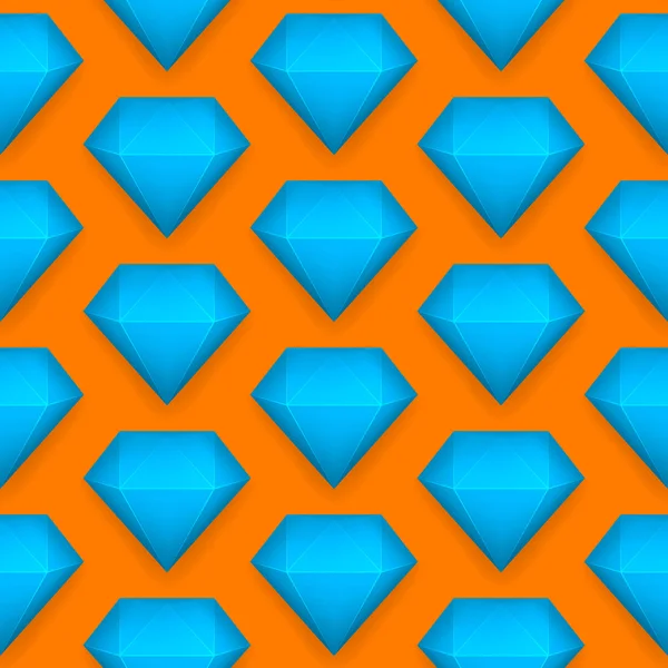 벡터 다이아몬드 원활한 패턴 — 스톡 벡터