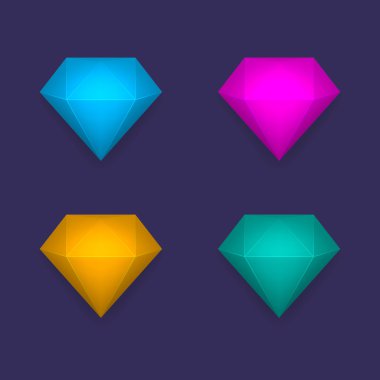 renkli elmaslar, vektör arka plan