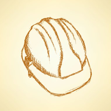 kask kroki, antika arka plan vektör