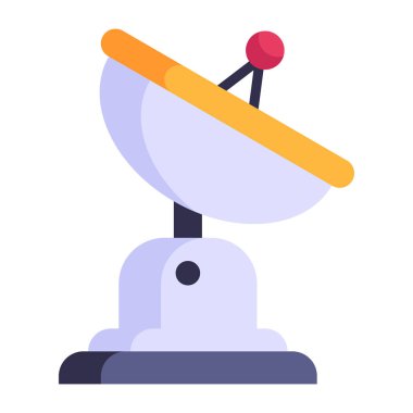 Parabolik anten. Web simgesi basit tasarım