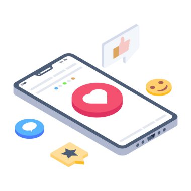 mobil uygulama vektörü düz renk simgesi