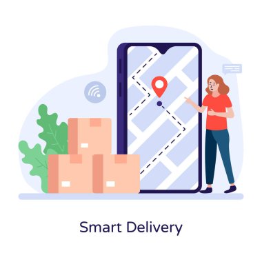 Teslimat. Web simgesi