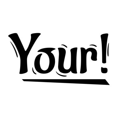 Harflerinizin vektör çizimi