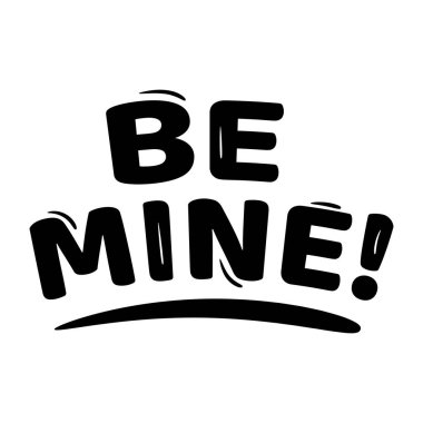 El yazması harfler benim olacak. vektör illüstrasyonu