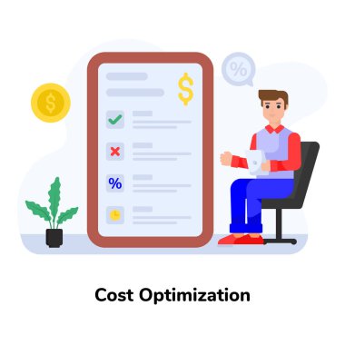 finansal rapor vektör illüstrasyonu