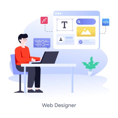 Çevrimiçi Öğrenme. Web simgesi