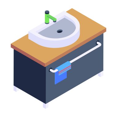 Banyo. Web simgesi basit illüstrasyon