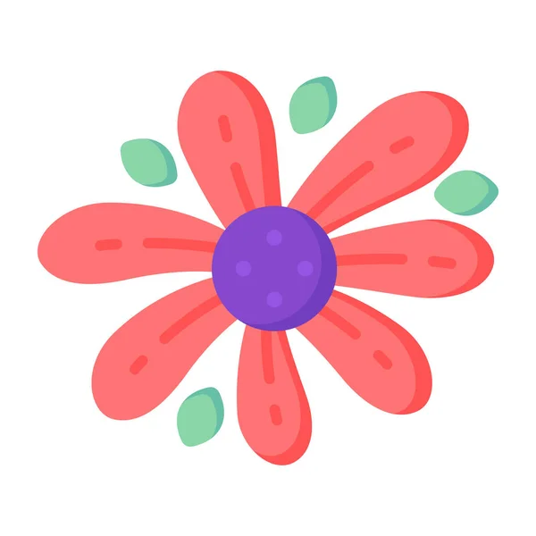 Ícone Flor Desenho Animado Flores Ilustração Vetorial Para Web Design — Vetor de Stock