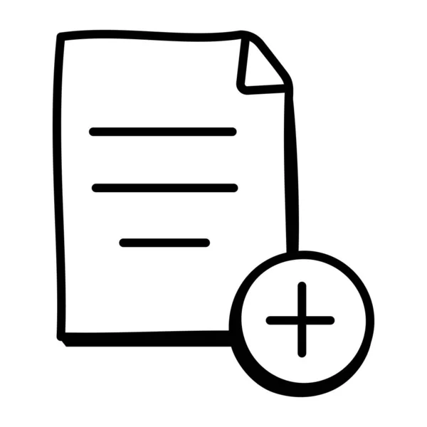 Dokument Webová Ikona Jednoduchá Ilustrace — Stockový vektor