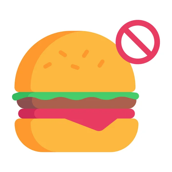 Hamburger Web Symbol Einfache Illustration — Stockvektor