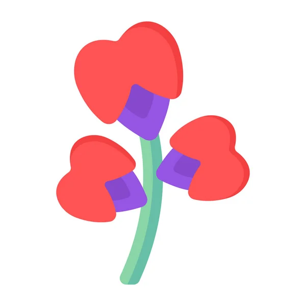 Icône Fleurs Illustration Vectorielle — Image vectorielle