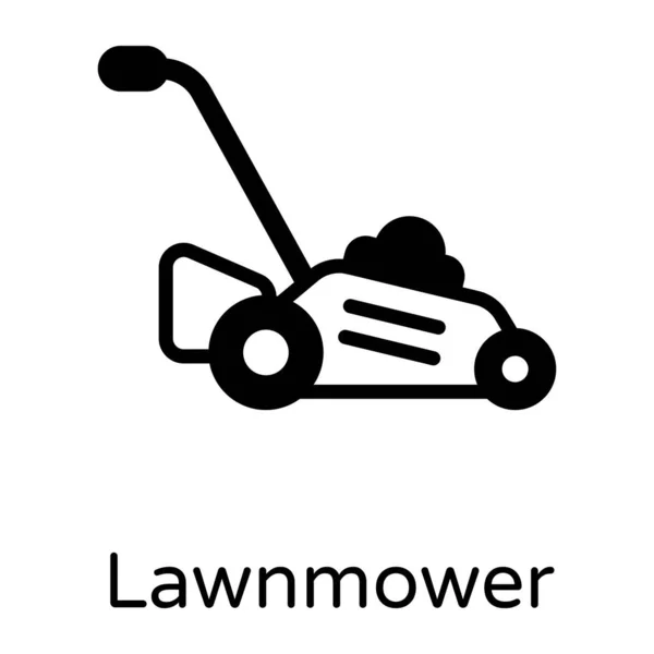 Tractor Mower Flat Icon Vector Illustration — Stock Vector
