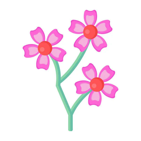 Schöne Blumen Dekoration Design Vektor Illustration — Stockvektor