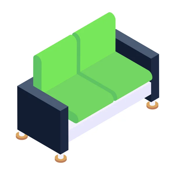 Gambar Vektor Ikon Sofa - Stok Vektor