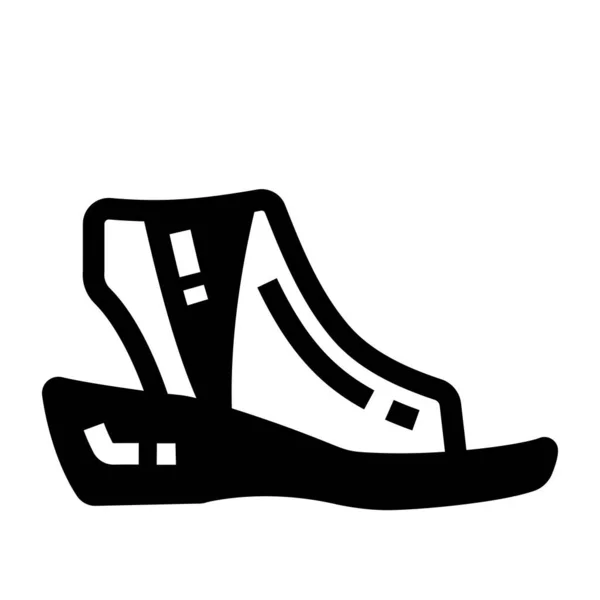 Παπούτσι Web Εικονίδιο Απλή Απεικόνιση — Διανυσματικό Αρχείο