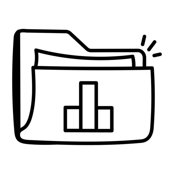 Ikona Folderu Pojedynczy Symbol Znaku Wektora — Wektor stockowy