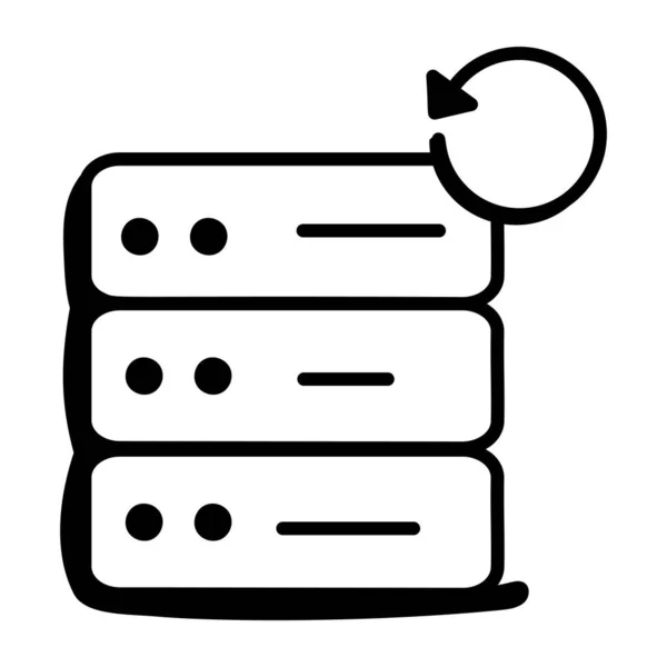 Datenspeicherung Einfache Illustration — Stockvektor