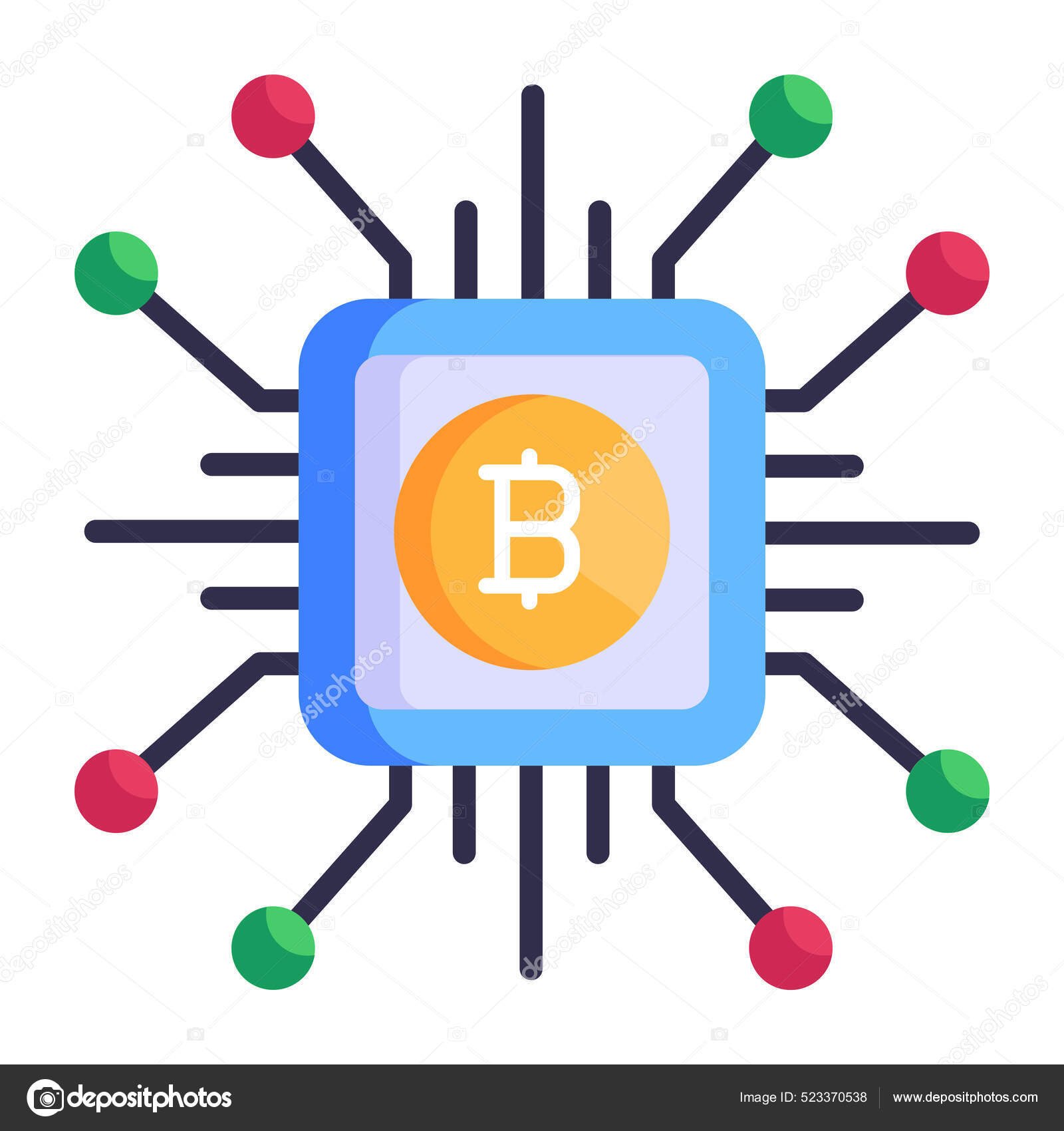 Bitcoin Webb Ikon Enkel Illustration — stockvektor av ©smashingstocks  523370538