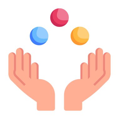 Eller simge vektör illüstrasyon tasarımı