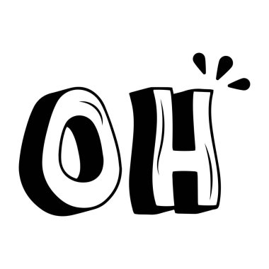 Bir el çizimi alfabesinin vektör çizimi