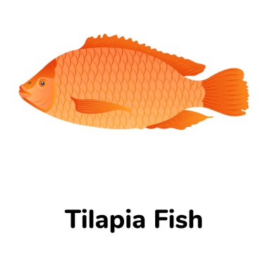 Balık ikonu. vektör illüstrasyonu