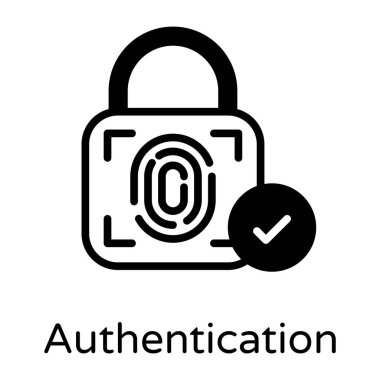 basit tasarım vektör simgesini kilitle