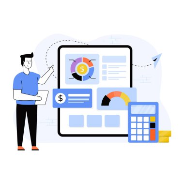 business man vektör illüstrasyon tasarımı