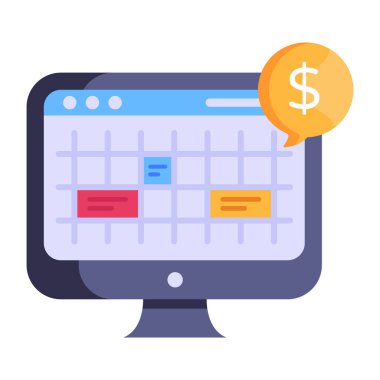 İnternetten alışveriş. Web simgesi