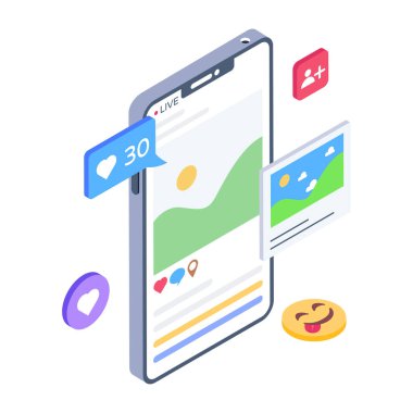 cep telefonu ve harita vektör çizimi tasarımı