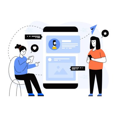 çevrimiçi arama vektörü çizimi