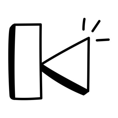 Video oynatıcı ikon vektör illüstrasyonu