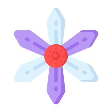 Çiçek. Web simgesi basit illüstrasyon