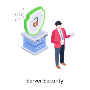 veri koruma vektörü çizimi tasarımı